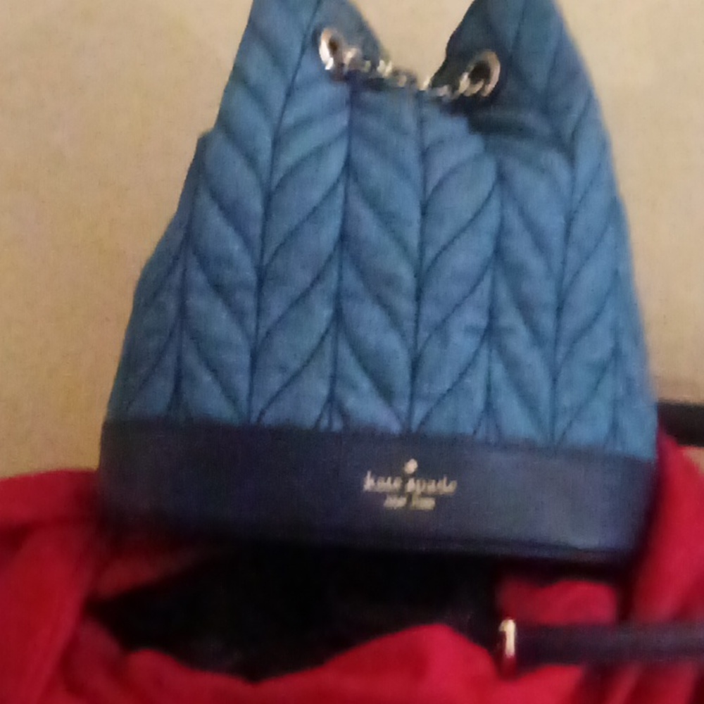 Kate Spade denim backpack bag